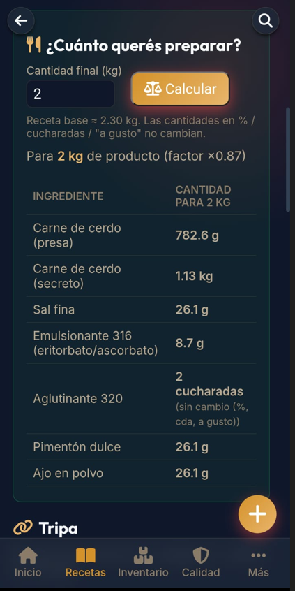 Calculadora de escalado